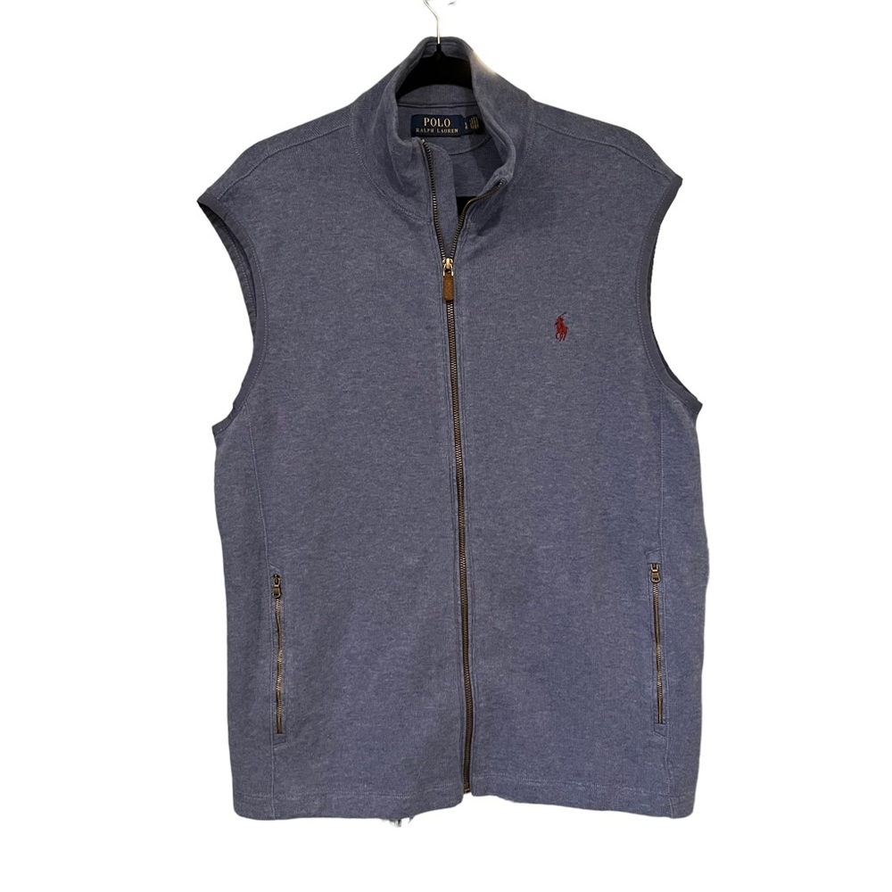 Polo Ralph Lauren Zip Up Cotton Sleeveless Vest, Sz XL - Picture 3 of 11